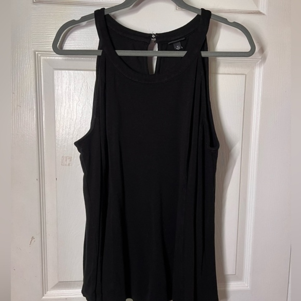 Torrid sleeveless high collar peplum top